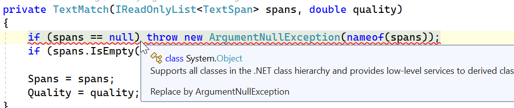 InspectCode Squiggles