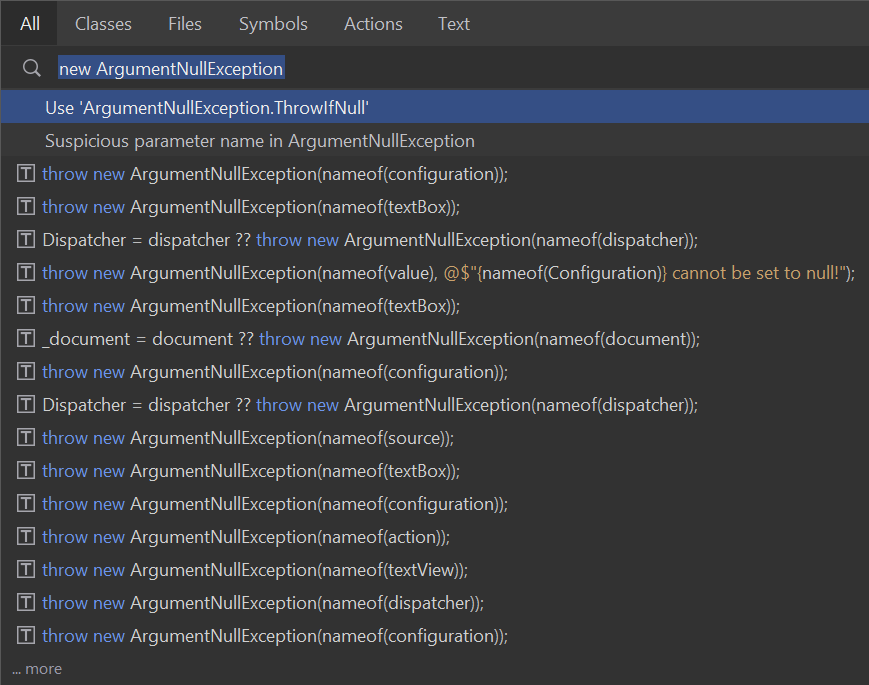 Rider Search Everywhere